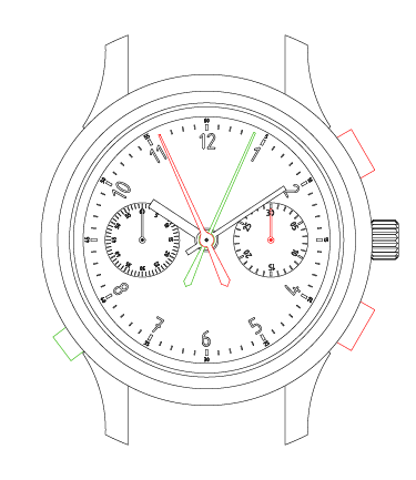Chronographe LJP8602-1